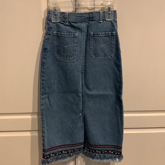 ✋B.U.M Equipment Vintage Girls Skirt 6 6X Rodeo Western - Picture 2 of 11